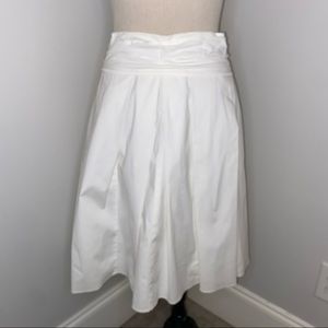 Pink Tartan brand cream ivory full woven cotton skirt size 4